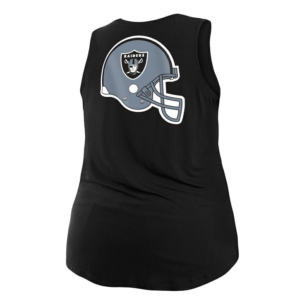 Las Vegas Raiders New Era Women's Plus Size Tank Top Black