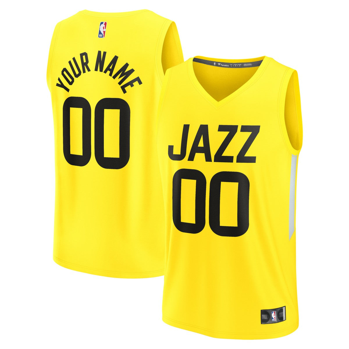 Utah Jazz Youth Fast Break Replica Custom Jersey Icon Edition Yellow | Fanatics discount