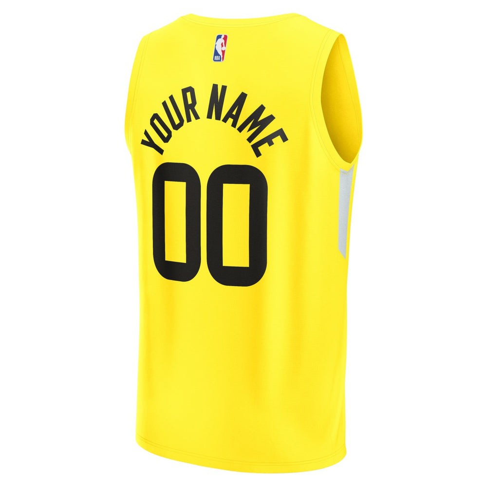 Utah Jazz Youth Fast Break Replica Custom Jersey Icon Edition Yellow | Fanatics discount