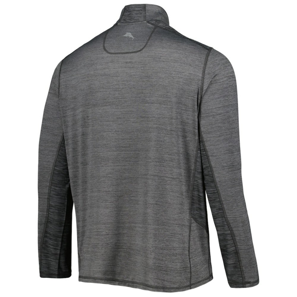 Chicago Cubs Tommy Bahama Delray IslandZone Half-Zip Top - Charcoal - MLB on Sale