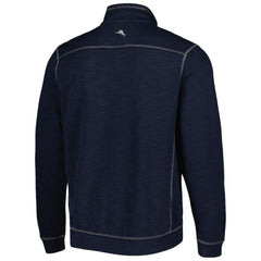 Atlanta Braves Tommy Bahama Tobago Bay Tri-Blend Quarter-Zip Sweatshirt - Blue - MLB Online