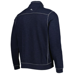 Houston Astros Tommy Bahama Tobago Bay Tri-Blend Quarter-Zip Sweatshirt - Blue - MLB Discount