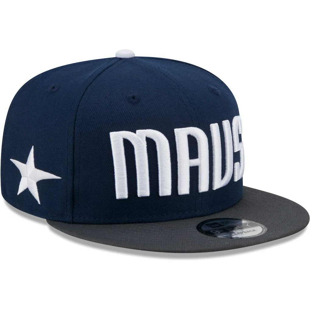 Dallas Mavericks Jersey Hook Statement Edition 9FIFTY Snapback Hat for sale Navy/Gray | New Era Near Me
