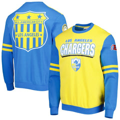 Mitchell & Ness Los Angeles Chargers All Over 2.0 Pullover Sweatshirt Gold