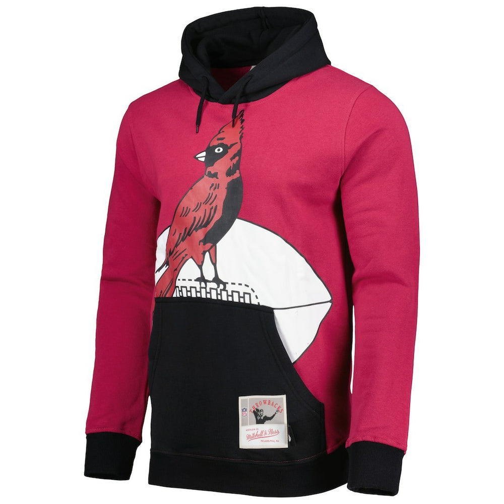 Mitchell & Ness Arizona Cardinals Big Face 5.0 Pullover Hoodie Cardinal