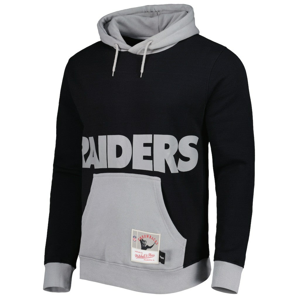 Mitchell & Ness Las Vegas Raiders Big Face 5.0 Pullover Hoodie Black