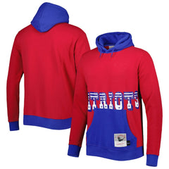Mitchell & Ness New England Patriots Big Face 5.0 Pullover Hoodie Red