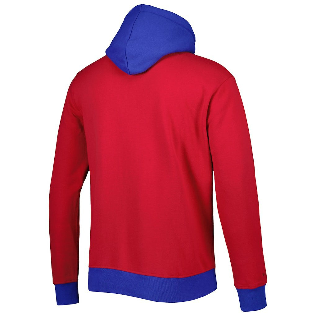 Mitchell & Ness New England Patriots Big Face 5.0 Pullover Hoodie Red