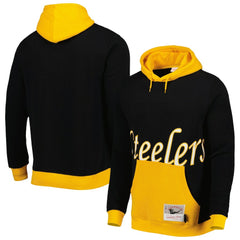 Mitchell & Ness Pittsburgh Steelers Big Face 5.0 Pullover Hoodie Black