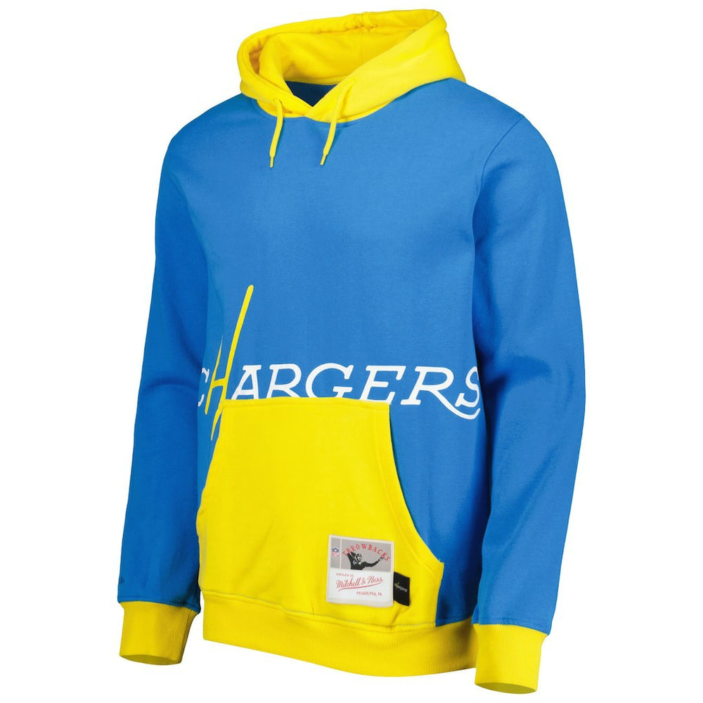 Mitchell & Ness Los Angeles Chargers Big Face 5.0 Pullover Hoodie Powder Blue