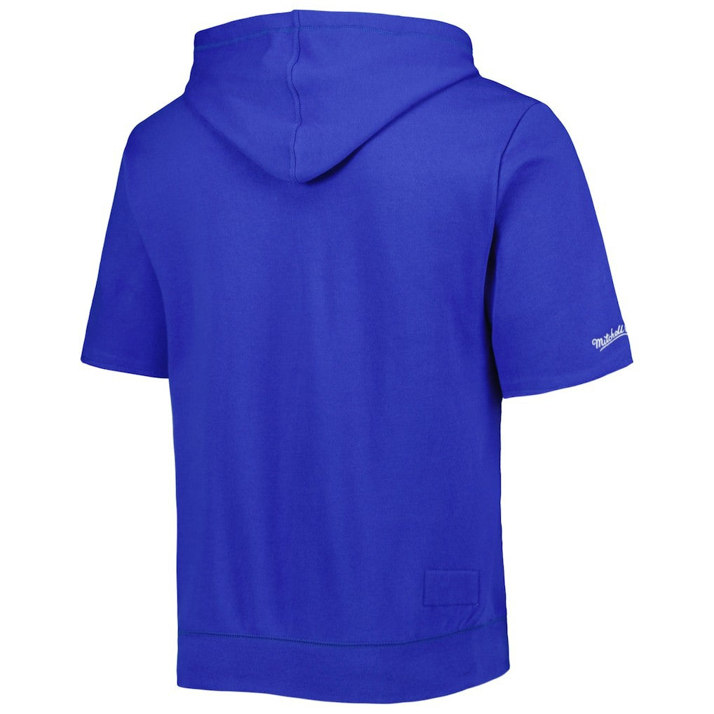 Mitchell & Ness Buffalo Bills Washed Short Sleeve Pullover Hoodie Royal