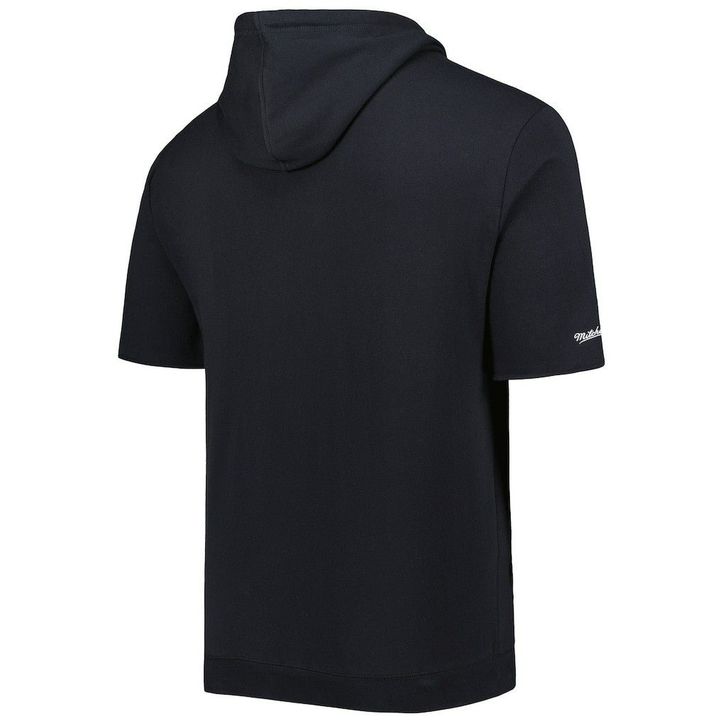 Mitchell & Ness Las Vegas Raiders Washed Short Sleeve Pullover Hoodie Black