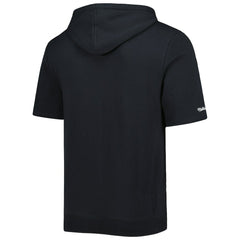 Mitchell & Ness Pittsburgh Steelers Washed Short Sleeve Pullover Hoodie Black