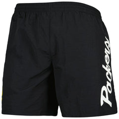 Mitchell & Ness Green Bay Packers Team Essentials Nylon Shorts Black