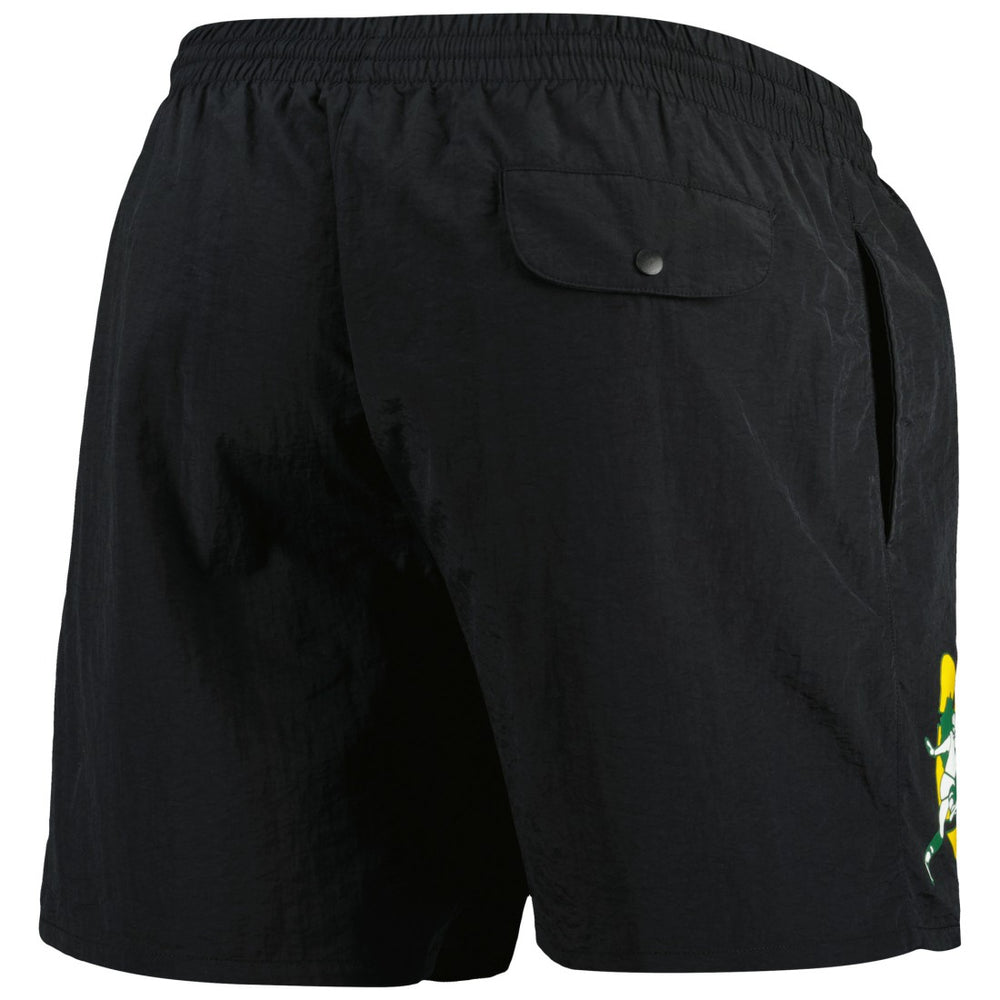 Mitchell & Ness Green Bay Packers Team Essentials Nylon Shorts Black