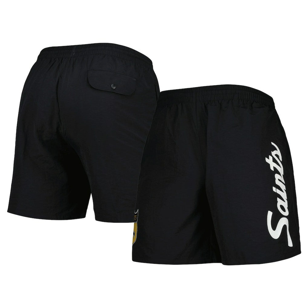 Mitchell & Ness New Orleans Saints Team Essentials Nylon Shorts Black