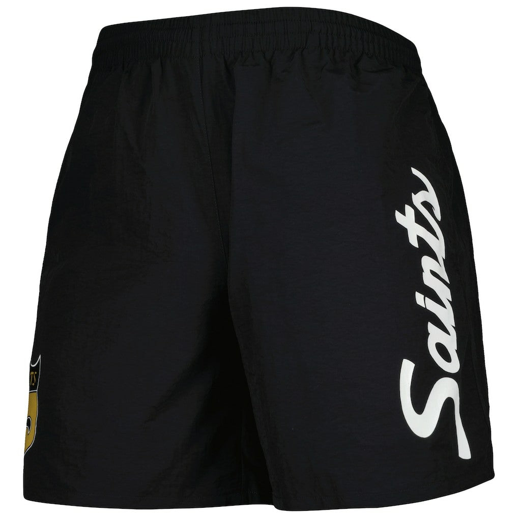 Mitchell & Ness New Orleans Saints Team Essentials Nylon Shorts Black