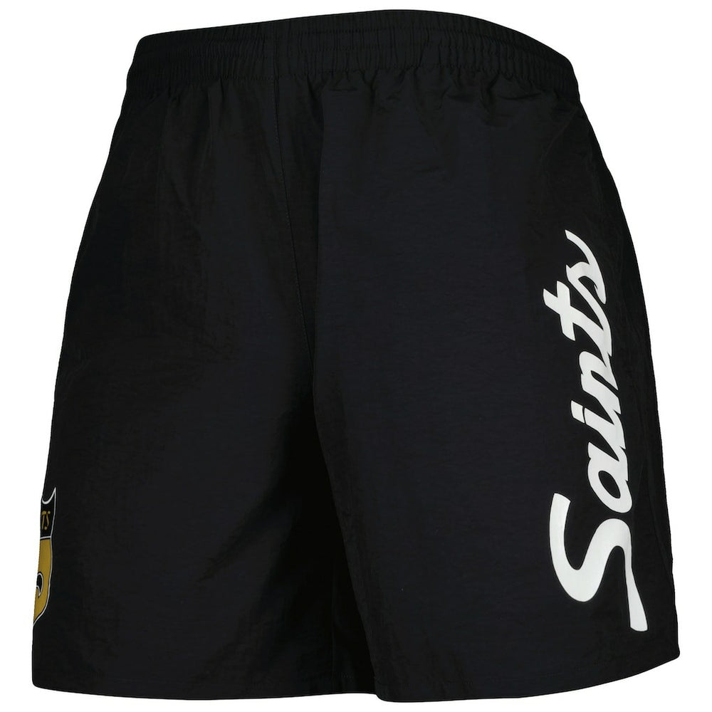 Mitchell & Ness New Orleans Saints Team Essentials Nylon Shorts Black
