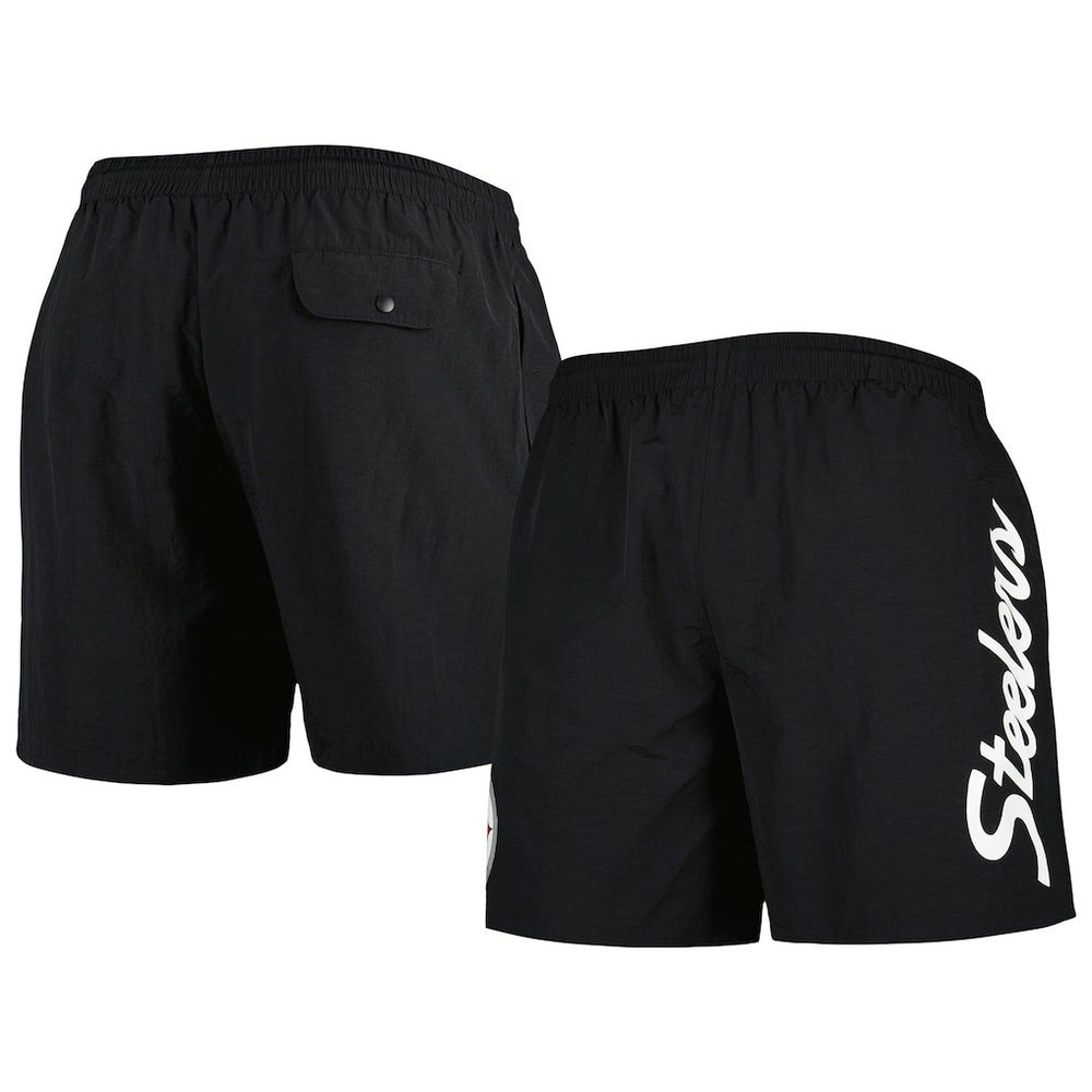 Mitchell & Ness Pittsburgh Steelers Team Essentials Nylon Shorts Black