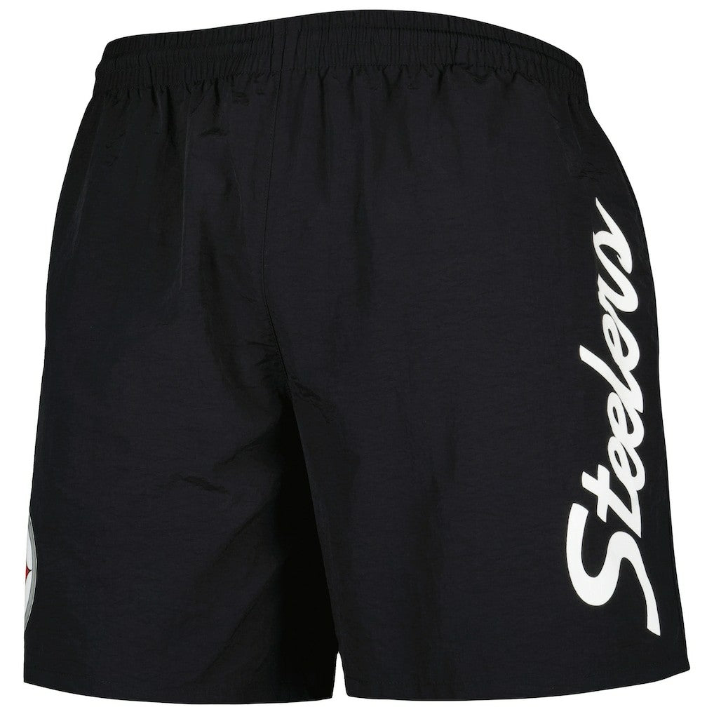 Mitchell & Ness Pittsburgh Steelers Team Essentials Nylon Shorts Black