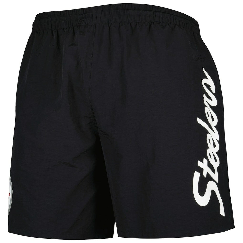 Mitchell & Ness Pittsburgh Steelers Team Essentials Nylon Shorts Black