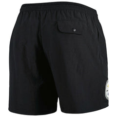 Mitchell & Ness Pittsburgh Steelers Team Essentials Nylon Shorts Black