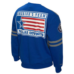 Mitchell & Ness Dallas Cowboys All Over 2.0 Pullover Sweatshirt Royal