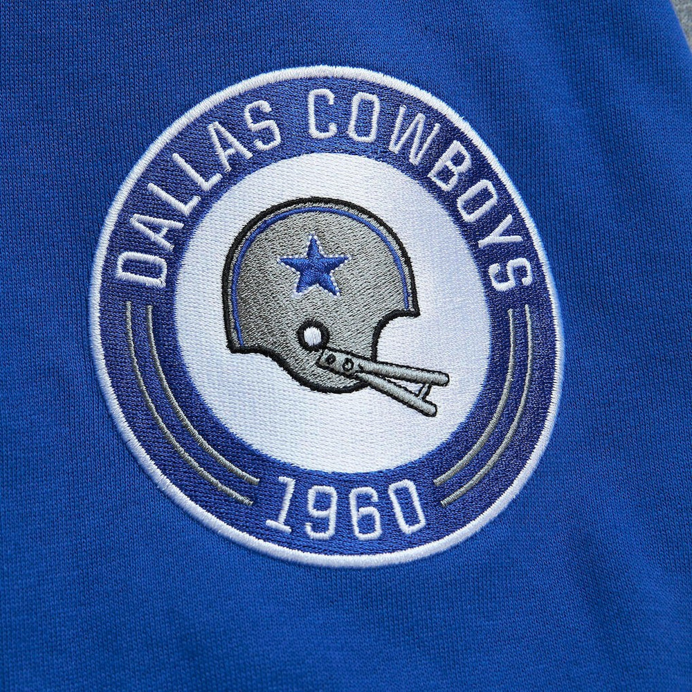 Mitchell & Ness Dallas Cowboys All Over 2.0 Pullover Sweatshirt Royal