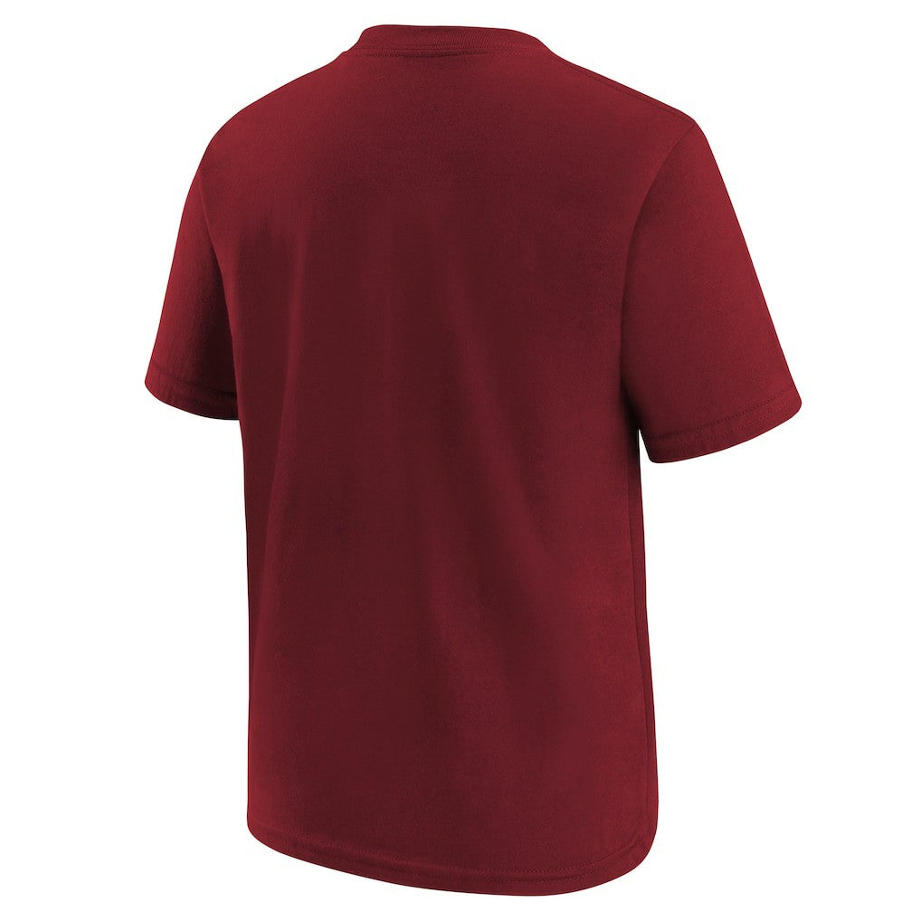 Nike Washington Commanders Youth 90th Anniversary Logo T-Shirt Burgundy