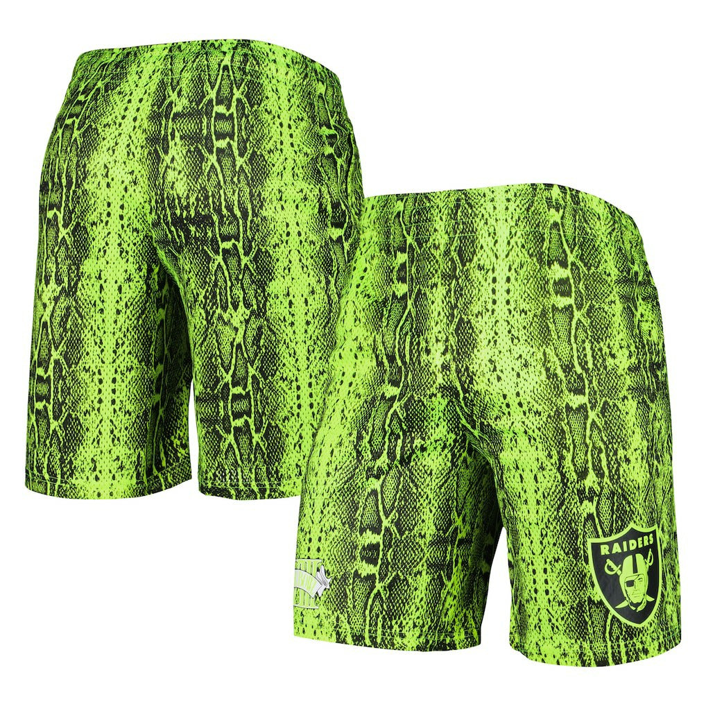 Las Vegas Raiders New Era Summer Pop Shorts Neon Green