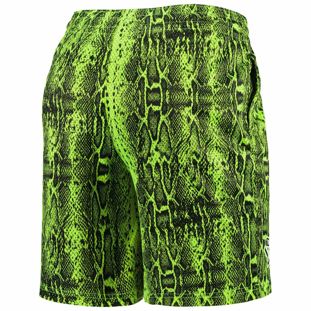 New England Patriots New Era Summer Pop Shorts Neon Green