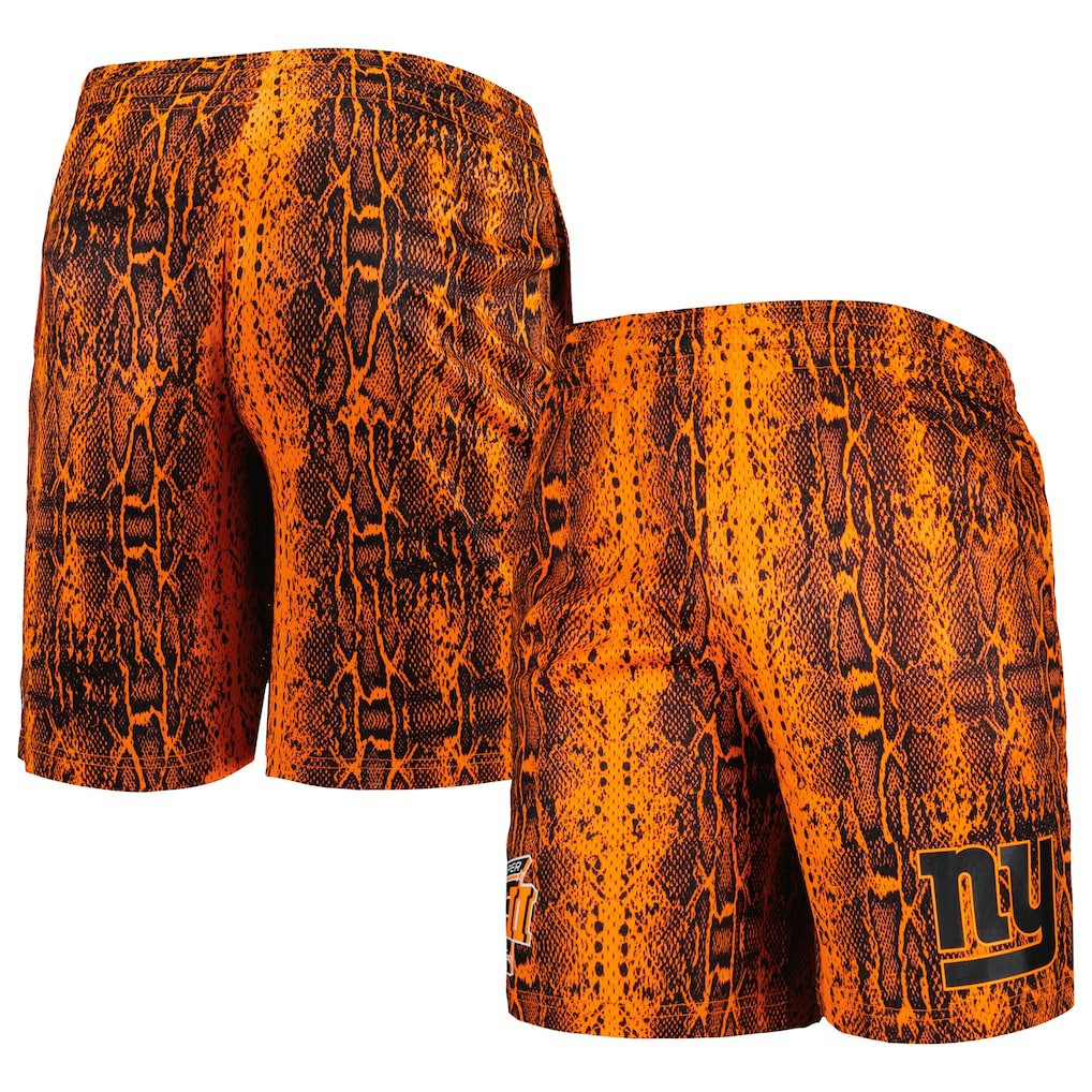 New York Giants New Era Summer Pop Shorts Orange