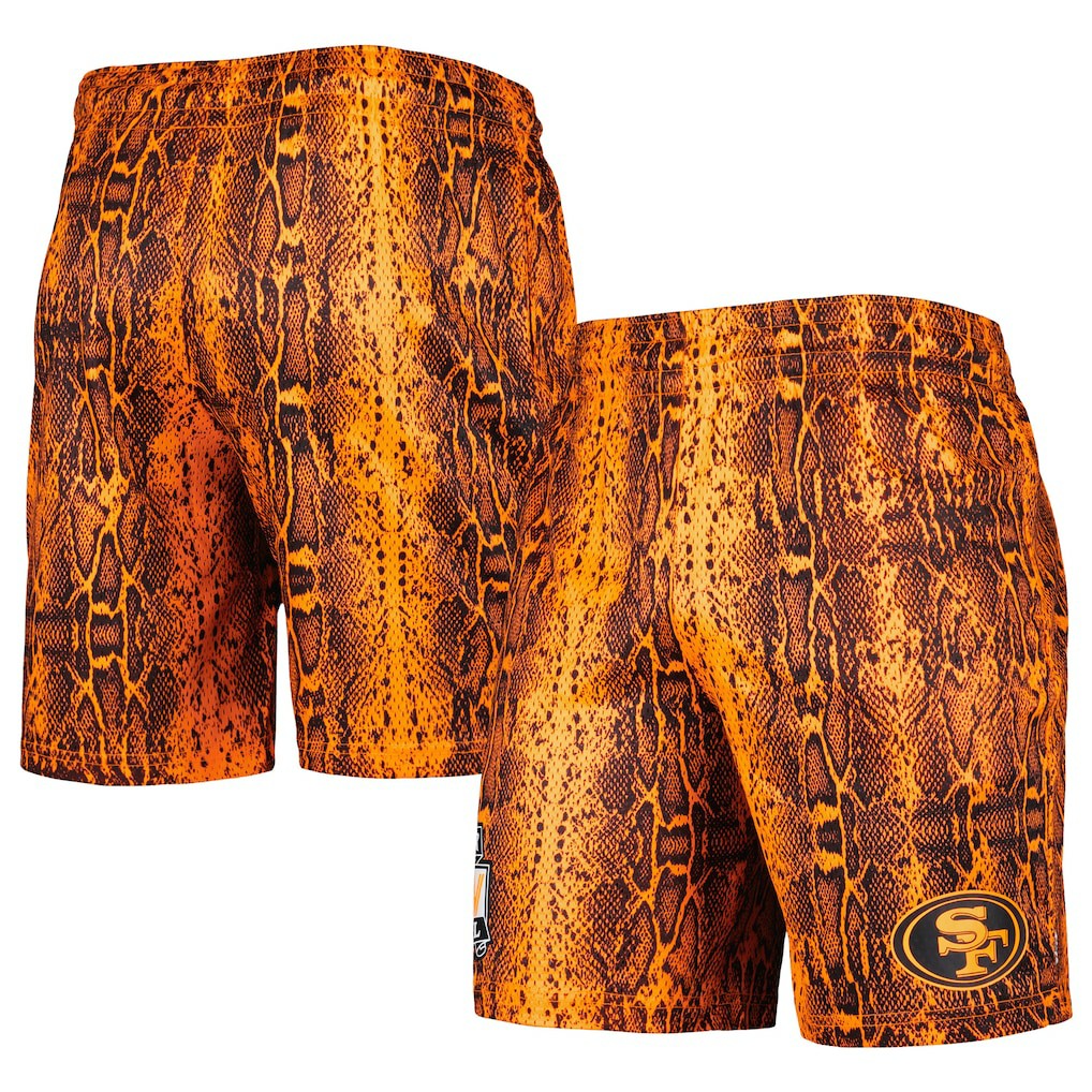 San Francisco 49ers New Era Summer Pop Shorts Orange