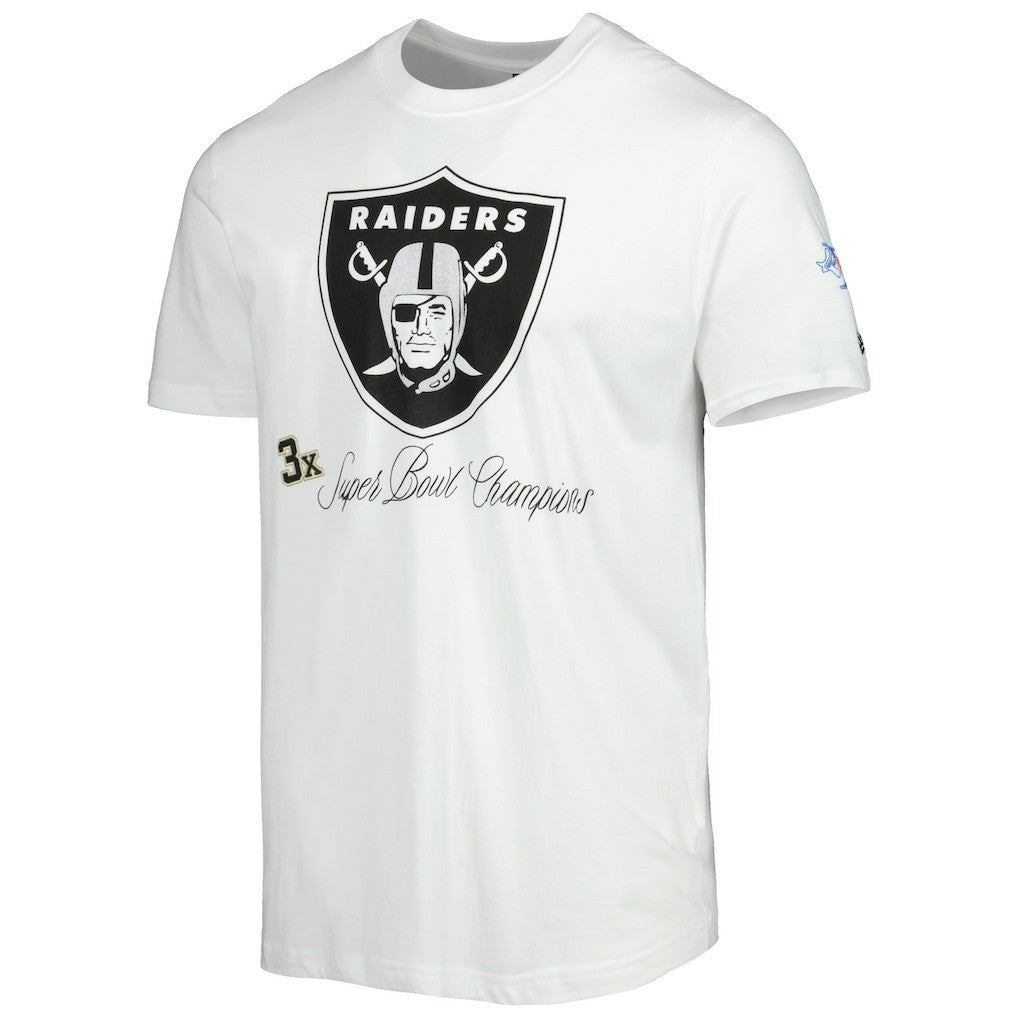 Las Vegas Raiders New Era Historic Champs T-Shirt White