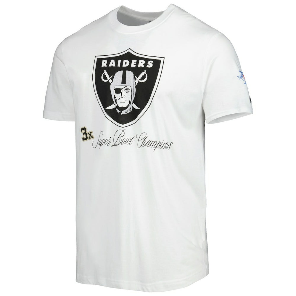 Las Vegas Raiders New Era Historic Champs T-Shirt White