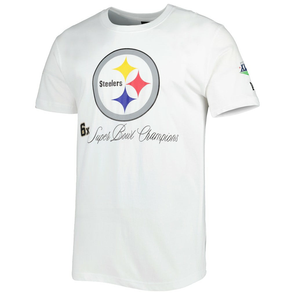 Pittsburgh Steelers New Era Historic Champs T-Shirt White