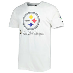 Pittsburgh Steelers New Era Historic Champs T-Shirt White