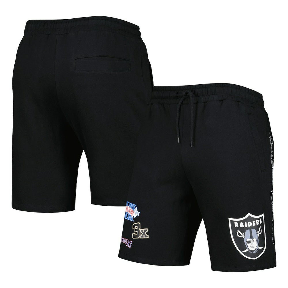 Las Vegas Raiders New Era Historic Champs Shorts Black