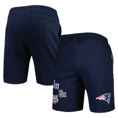 New England Patriots New Era Historic Champs Shorts Navy