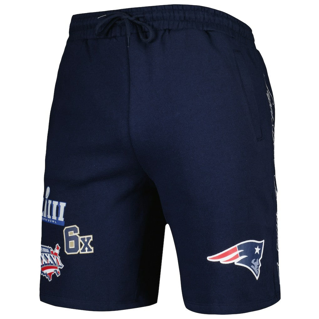 New England Patriots New Era Historic Champs Shorts Navy