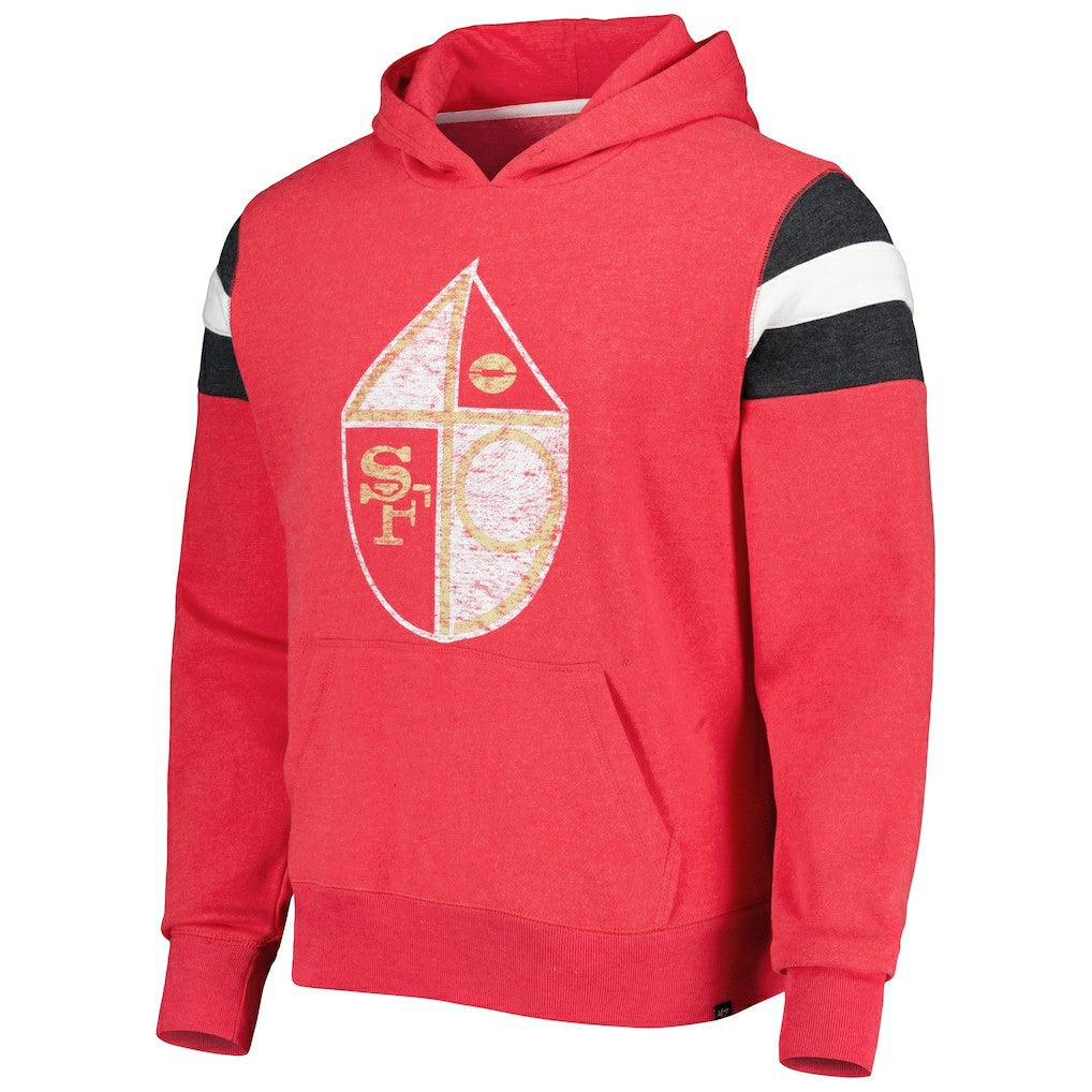 47 brand San Francisco 49ers '47 Legacy Premier Nico Pullover Hoodie Scarlet