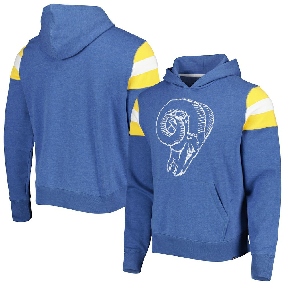 47 brand Los Angeles Rams '47 Legacy Premier Nico Pullover Hoodie Royal