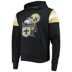 47 brand New Orleans Saints '47 Legacy Premier Nico Pullover Hoodie Black