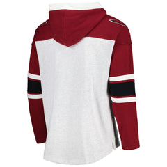47 brand Arizona Cardinals '47 Gridiron Lace-Up Pullover Hoodie Heather Gray