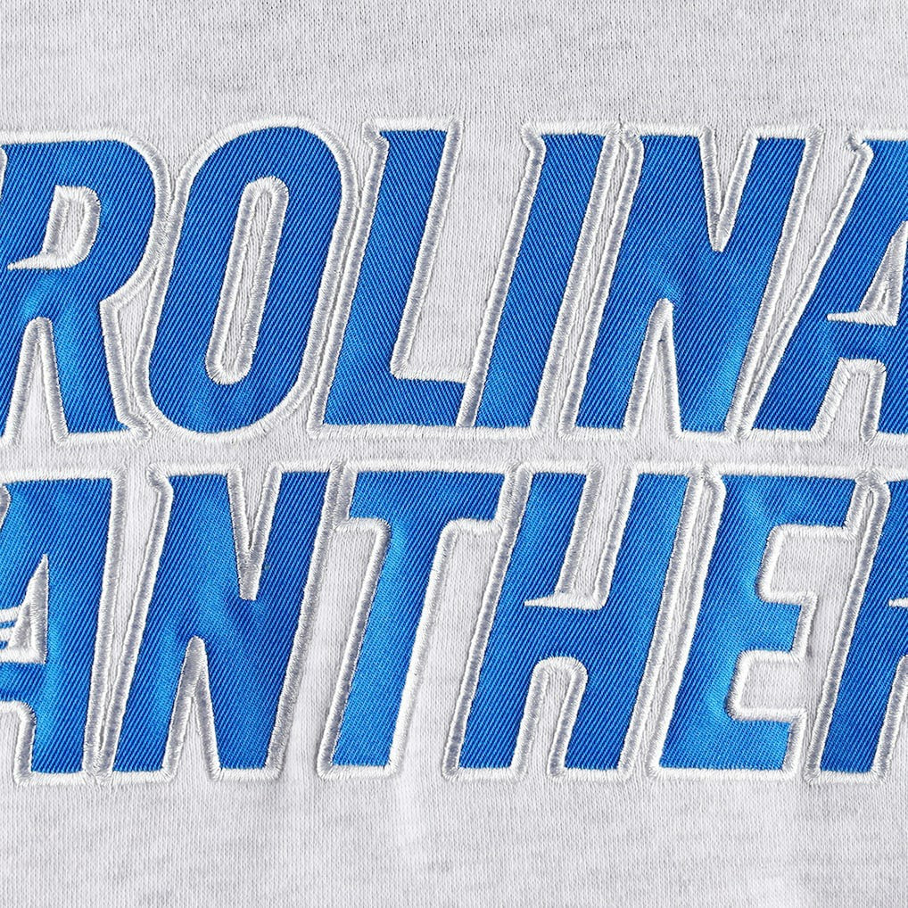 47 brand Carolina Panthers '47 Gridiron Lace-Up Pullover Hoodie Heather Gray