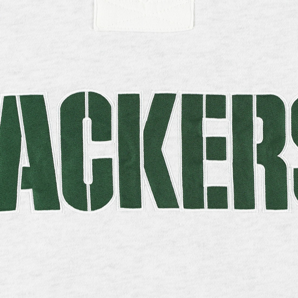 47 brand Green Bay Packers '47 Gridiron Lace-Up Pullover Hoodie Heather Gray