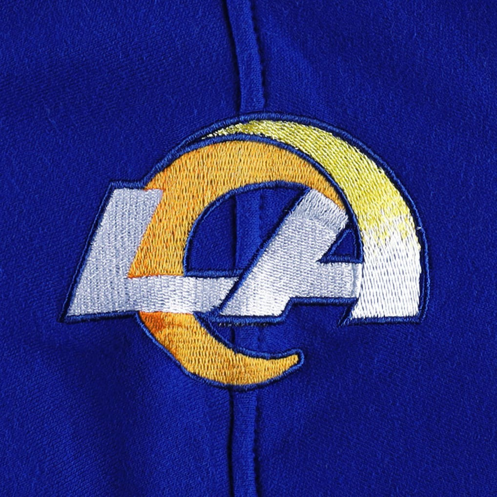 47 brand Los Angeles Rams '47 Gridiron Lace-Up Pullover Hoodie Heather Gray