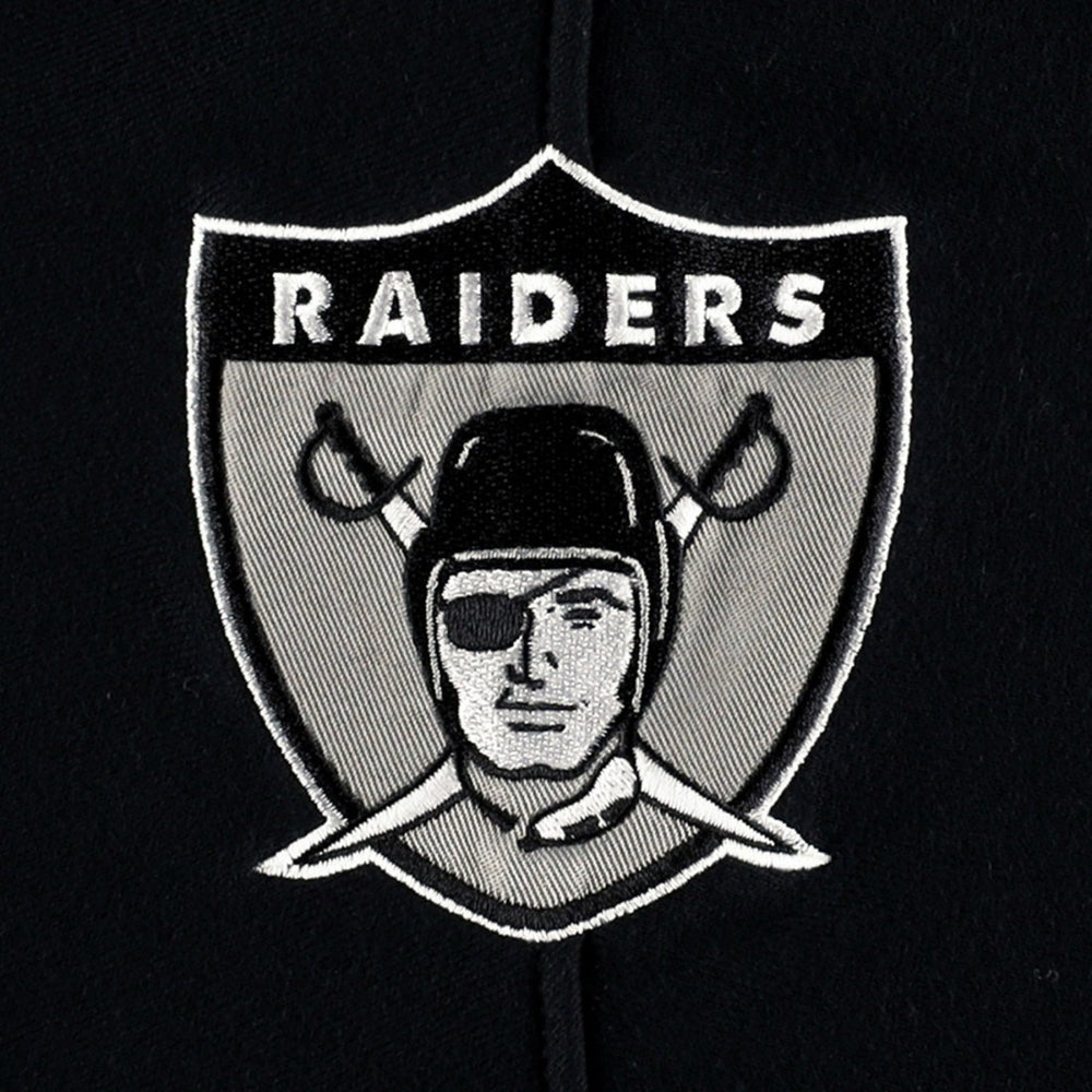 47 brand Las Vegas Raiders '47 Historic Logo Gridiron Lace-Up Pullover Hoodie Heather Gray