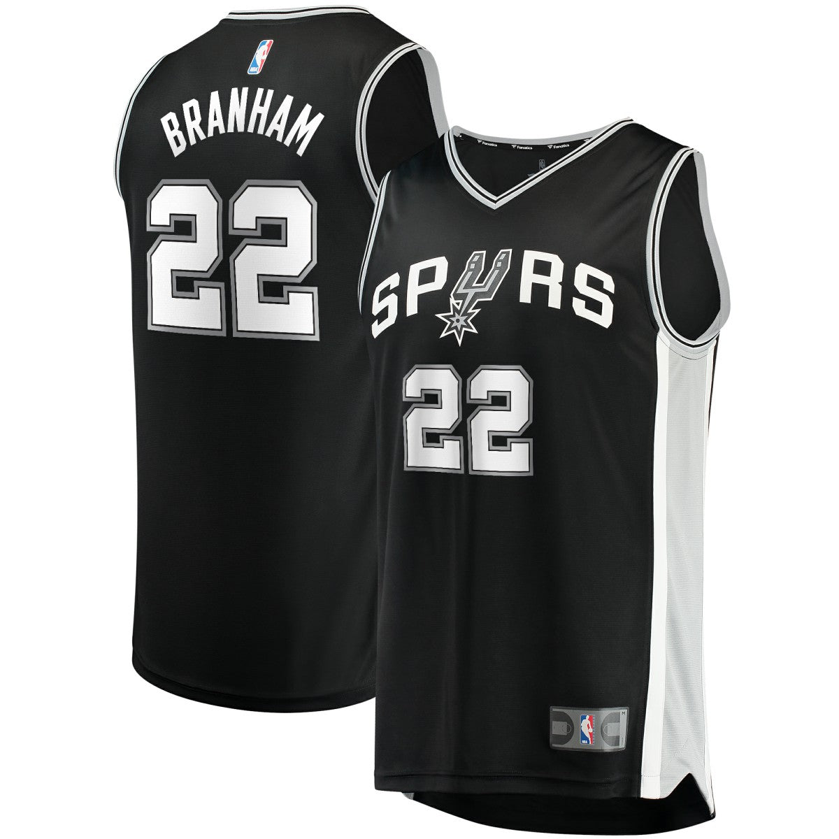 Malaki Branham San Antonio Spurs Fast Break Replica Player Jersey Icon Edition Black | Fanatics US