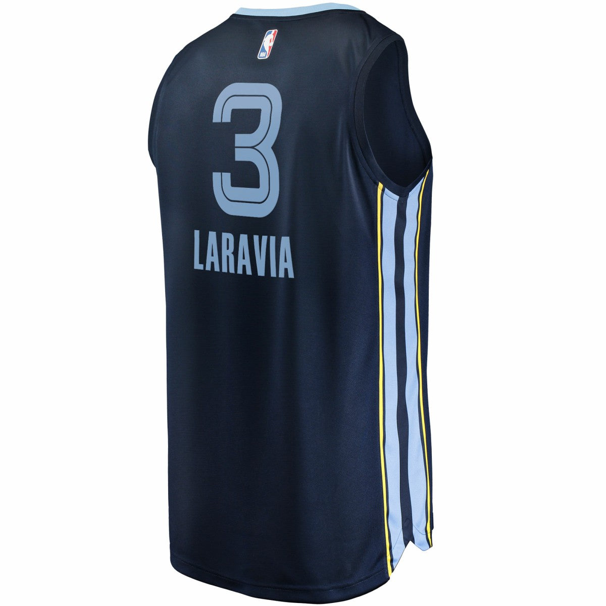 Jake LaRavia Memphis Grizzlies Fast Break Replica Player Jersey Icon Edition Navy | Fanatics US